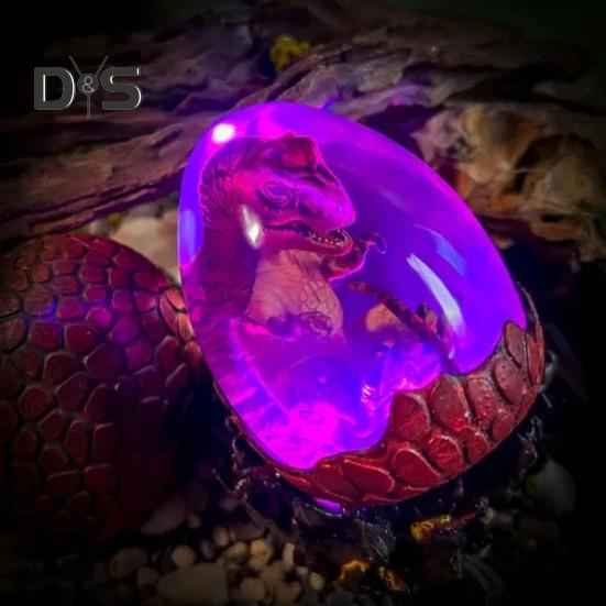 Ночной светильник в виде яйца динозавра, лампа ручной работы в виде дракона, инкубационный светильник в виде яйца динозавра для детской комнаты, декор детской комнаты, подарок любителю динозавров