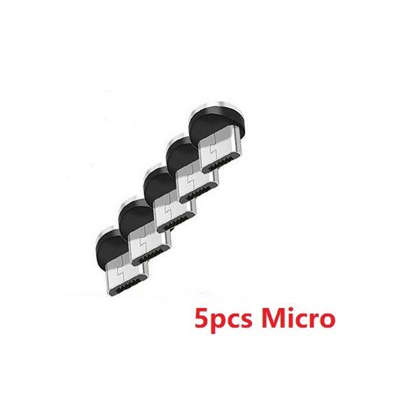 Магнитная вилка кабеля типа C Разъем кабеля для зарядки Lightning Micro USB Магнитная вилка шнура зарядного устройства Прямоугольная магнитная вилка кабеля