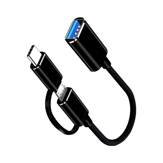 Высококачественный кабель-адаптер Mini Plug Play USB Type-C Micro USB, кабель-конвертер Mini OTG для быстрой передачи данных