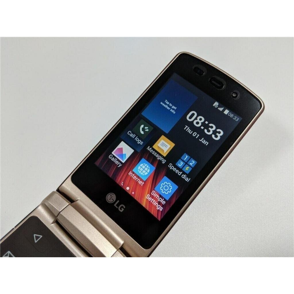 Восстановленный LG Wine Smart H410 Оригинальный Большая Клавиатура 4G Раскладушка Сенсорный Экран Разблокированный Android Смартфон