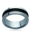 Steel Ring 'Tony' Black Steel - 7 Mm