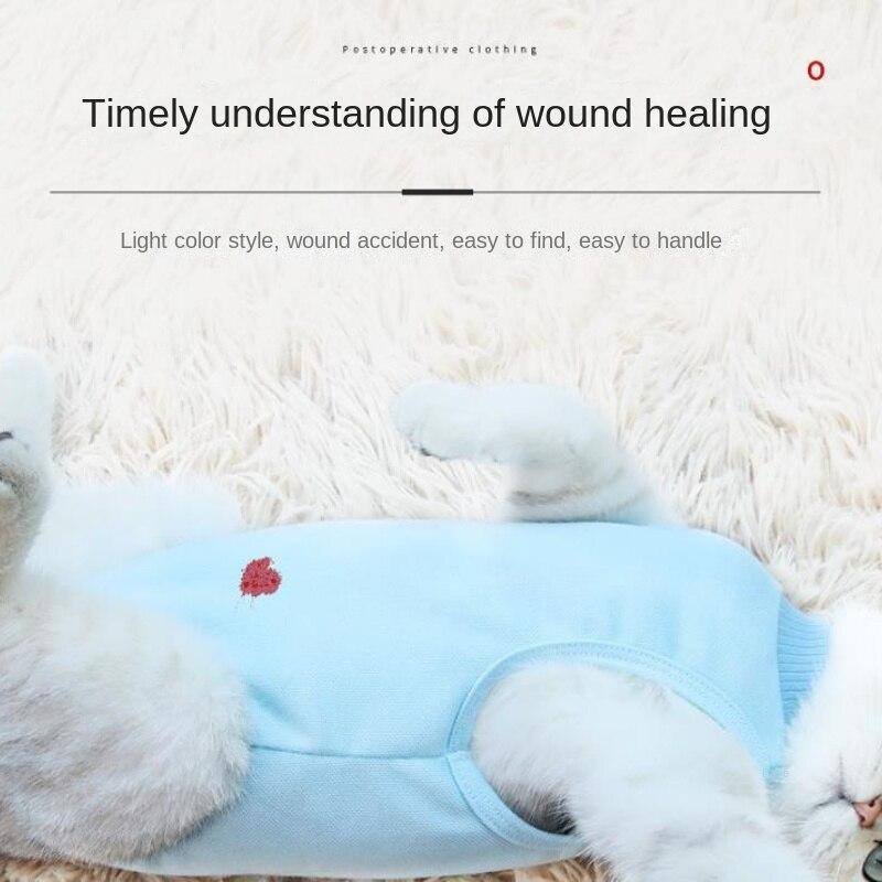 Дышащая стерилизационная одежда для кошек. Одежду для отъема можно использовать для предотвращения облизывания кошек после операции.