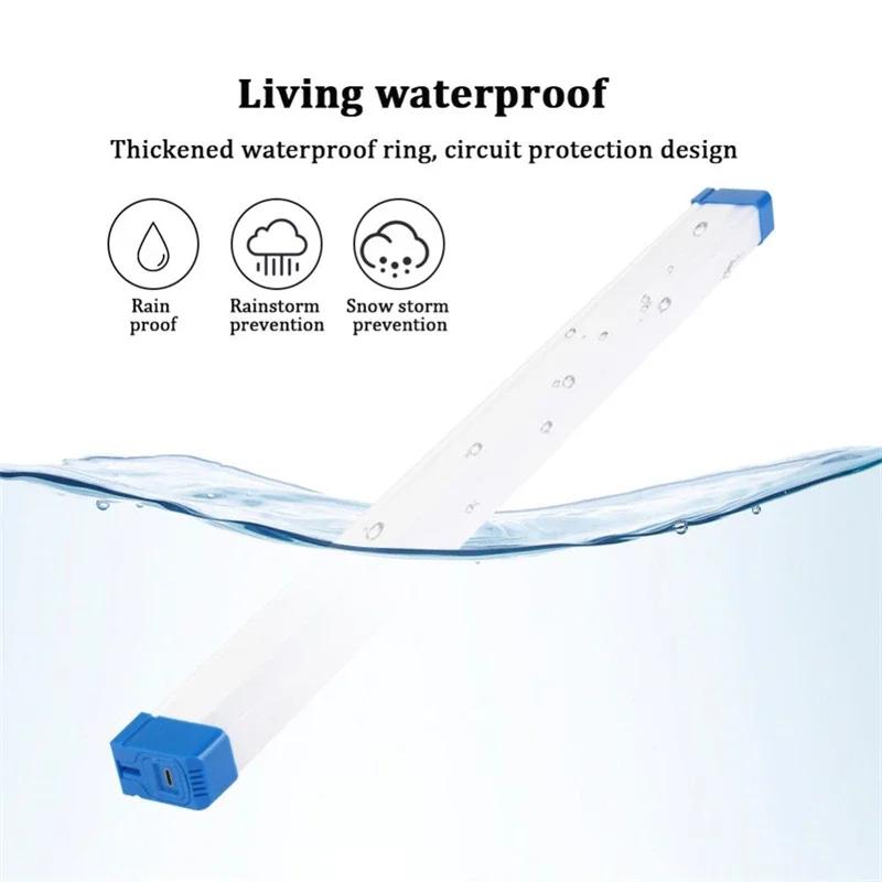LED Tube Night Light 17/32/52CM Outdoor Camping Long Strip Emergency Light Portable Lighting Tube 3 Gears Usb Rechargeable Lamp
