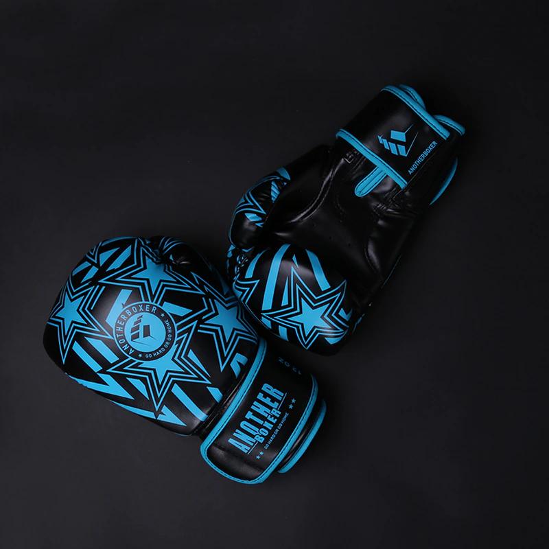 Боксерские перчатки 6, 12, 14 унций, искусственная кожа, Муай Тай, свободный бой, ММА, кикбоксинг, тренировочные перчатки для мужчин, женщин и детей