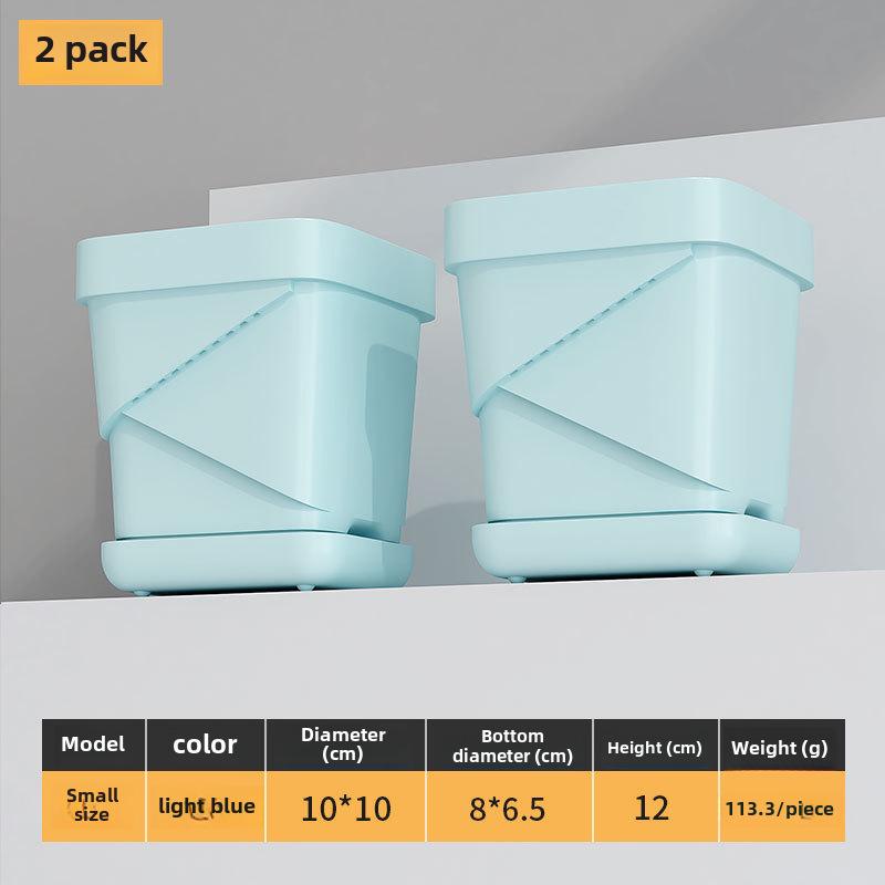 Прочные дышащие пластиковые квадратные цветочные горшки для дома и офиса