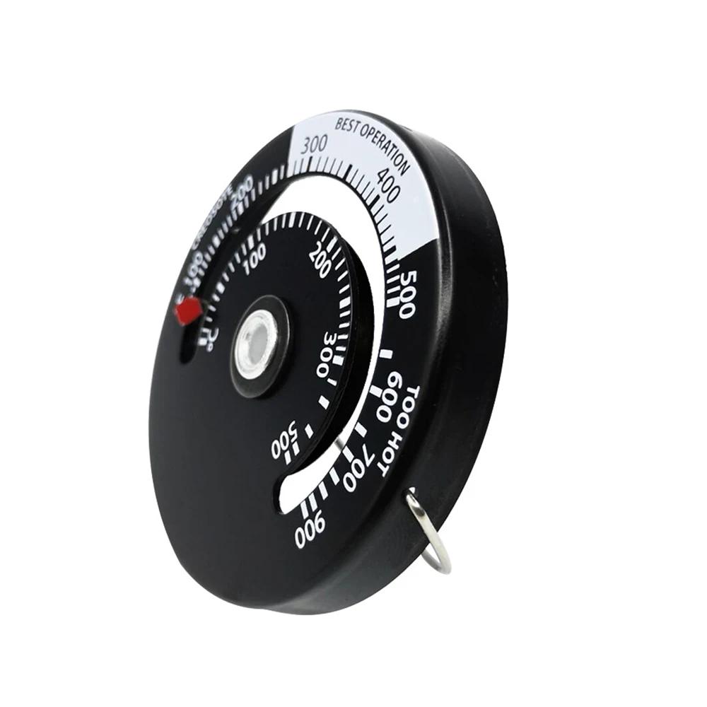 Hermometer Magnetic Wood Stove Heater Thermometer Fireplace Fan Stove with Probe Household Sensitivity Barbecue Oven Tool