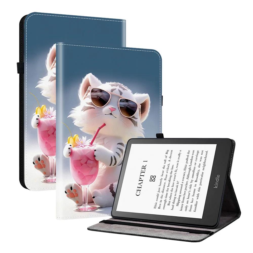 Leather Case For Amazon Fire Max 11 HD 8 2022 Fire 7 2022 Case Kindle Paperwhite 2024 5 Fire HD10 Plus 2023 2021 Tablet Cover