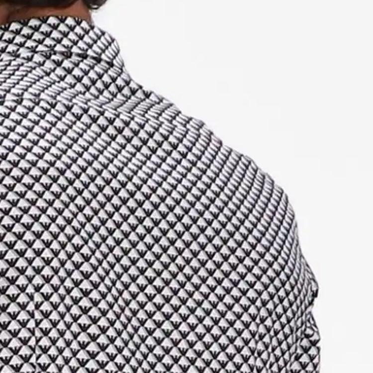 Emporio Armani Рубашка с длинным рукавом и принтом логотипа 6R1C86-1NMVZ-F1D6