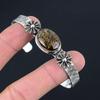 Gift For Women Bangle Adjustable 925 Sterling Silver Natural Bronzite Gemstone
