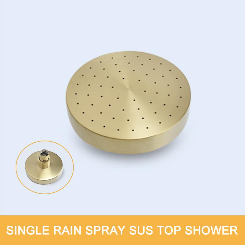 Матовый золотой смеситель для ванной комнаты, набор смесителей для душа и туалета с водопадом, настенный латунный смеситель для душа с эффектом дождя