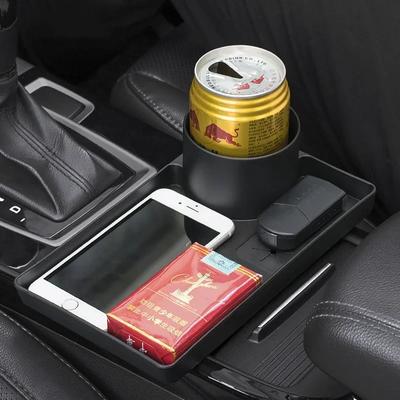 Автомобильный стеллаж для хранения мелочей Поднос для небольших обеденных тарелок Автомобильный держатель для стакана с водой Ящик для мобильного телефона Ящик для хранения мелочей Держатель для напитков