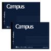 KOKUYO Заметки для взрослых, кампус, половинный размер, точка B, линейка B6, деформация, темно-синий, 50 листов, набор из 2 книг, № 295BT-DBX2SET
