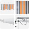 Multi Color Awning Fabric 600 x 300 cm Polyester