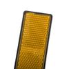 uxcell 2 шт. Передний нижний отражатель вилки Наклейка Задняя светоотражающая крышка кофра Универсальный Желтый