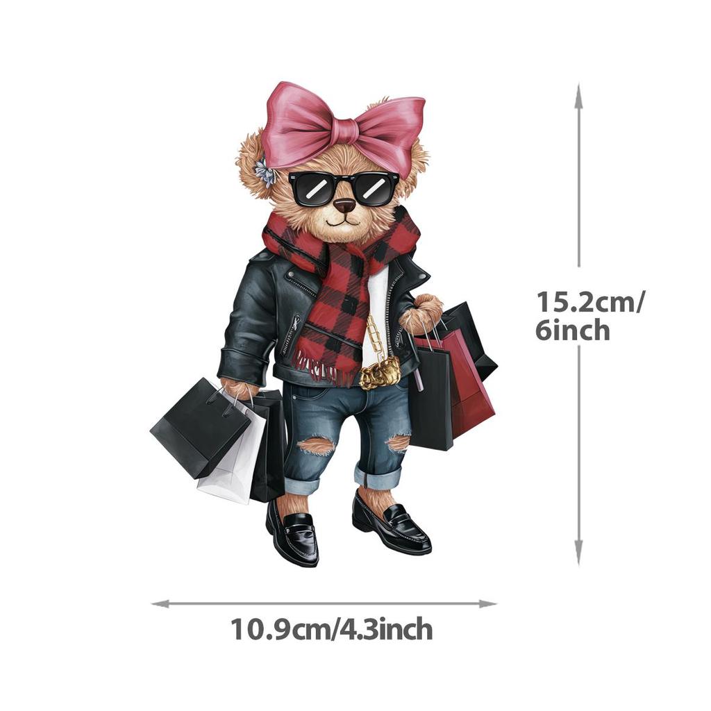 Нашивки с мультяшными медведями на одежде Термопечать Наклейки на футболки Parches Ropa Hoodies Термоперенос Наклейки на одежду своими руками