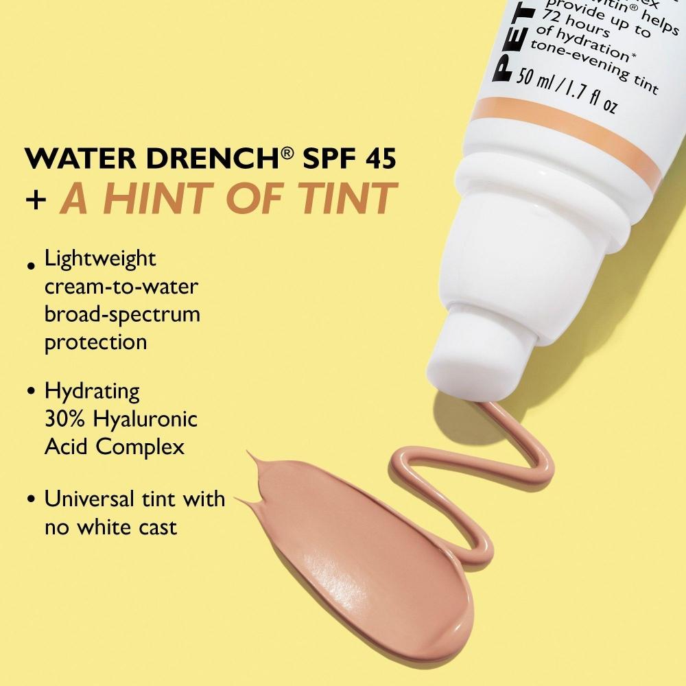 Peter Thomas Roth Water Drench Broad Spectrum Spf 45 Гиалуроновый прозрачный тональный увлажняющий крем