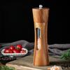 8-дюймовая мельница для соли и перца из цельного дерева, мельница для специй и перца с мощной регулируемой керамической мельницей, кухонные инструменты для приготовления пищи