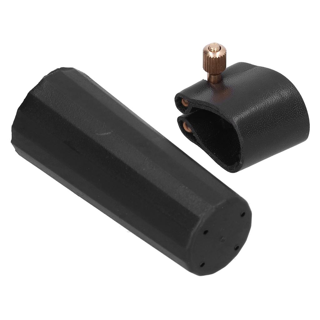 Лигатурная застежка из прочной компактной искусственной кожи с пластиковым колпачком для альт-саксофона-кларнета