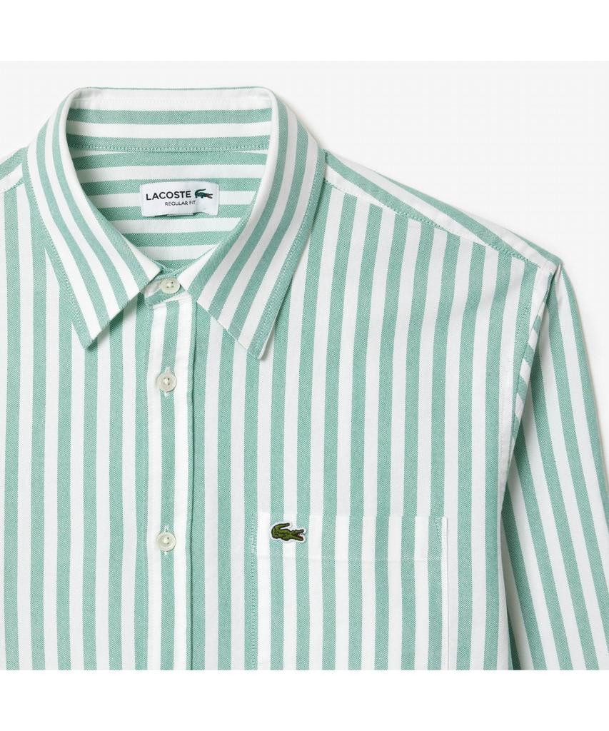 LACOSTE Men'S Oxford Striped Shirt Ch7549-54N Jk1
