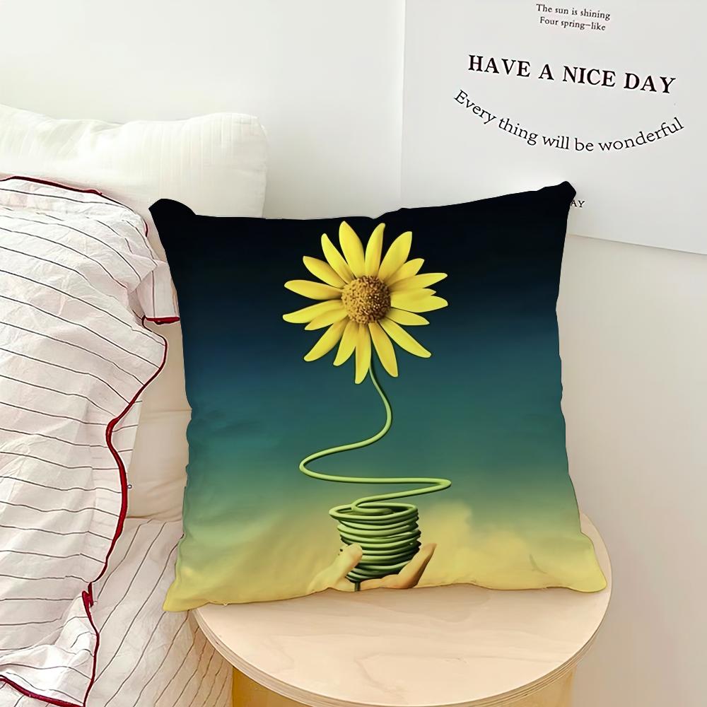 Сальвадор Дали Поп-арт Наволочка Диван Гостиная Спальня Изголовье Спинка Подушка Квадратная Подушка Время Сна