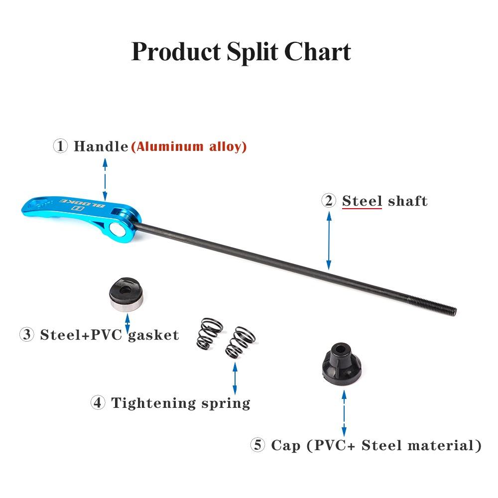 Rear 135mm Bicycle Hub Quick Release Lever Front Wheel 100mm Bike Quick Release Lever MTB