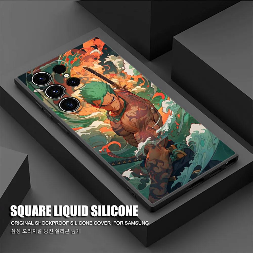 Ones Anime -Piece Roronoa Zoro Phone Case For Samsung Galaxy S25 S24 S23 S20 S21 FE S26 S22 Ultra S26 Plus S25FE Silicone Cover