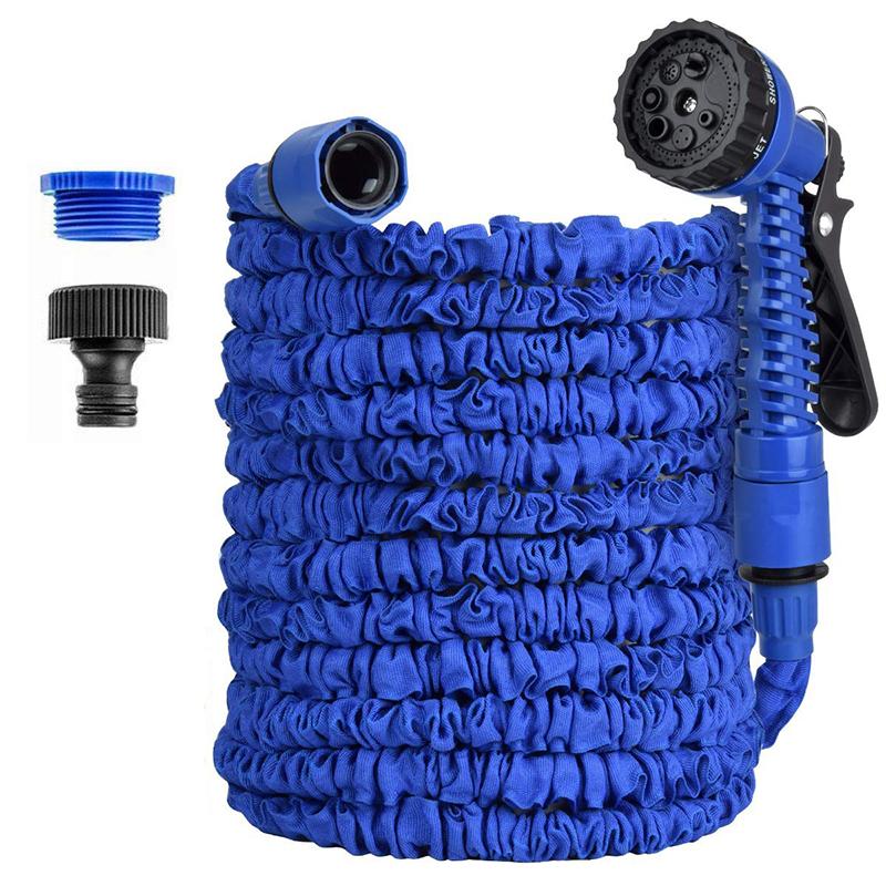Садовый шланг 25-200 футов, расширяемый, Magic Water Pipes, инструменты для ежедневного полива дома и сада, мойка автомобиля под высоким давлением, водяной пистолет для очистки