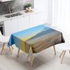 Sunset Tablecloth Natural World Landscape  Stain Resistant Waterproof Rectangular  Kitchen Table Home Decor
