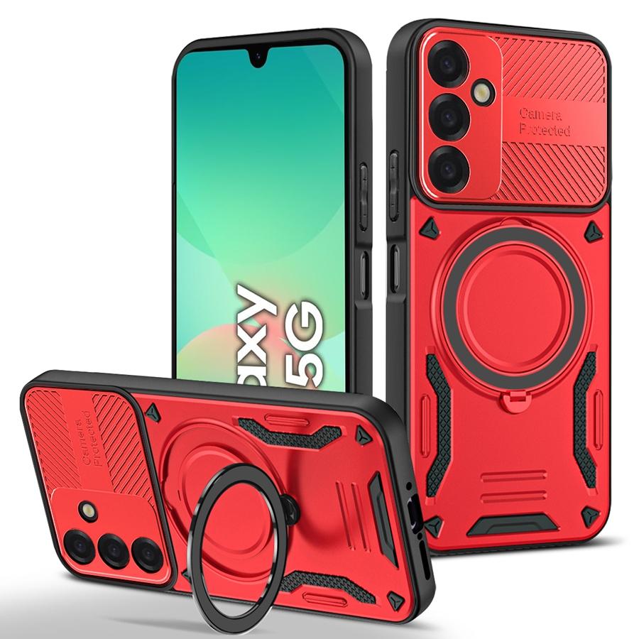 Ударопрочный магнитный чехол-броня для Samsung Galaxy A17 5G A07 A14 A12 A26 A56 A36 A16 A06 A25 A55 A35 A15 A05 A13 A33 Чехол-подставка