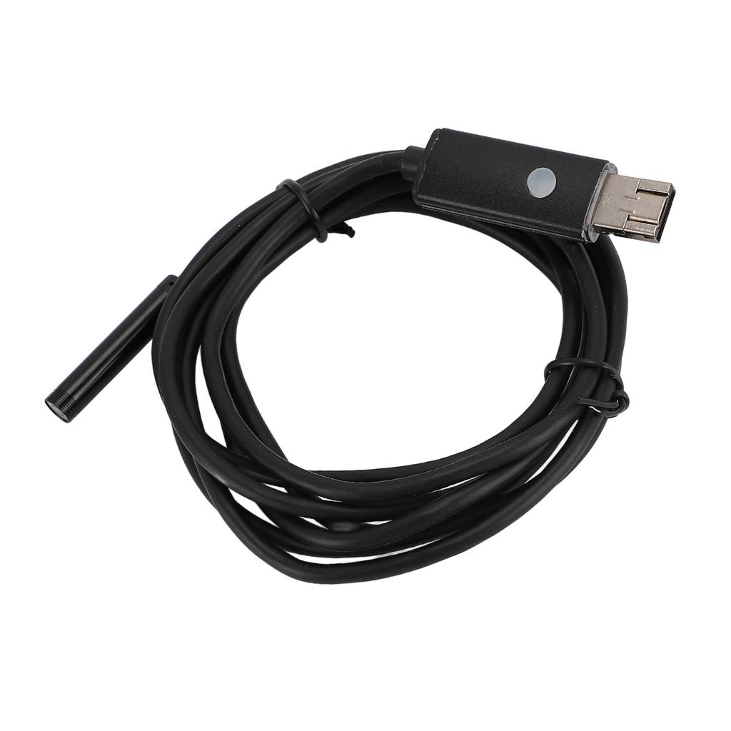 Эндоскопическая камера с 6 регулируемыми светодиодными лампами, полужестким кабелем, вращающимся на 360°, водонепроницаемостью IP67 U