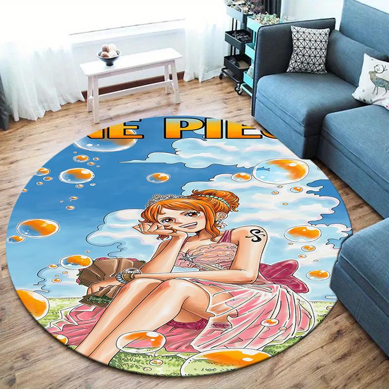 Nami Round Area Rug Carpet Rug For Living Room Bedroom Sofa Playroom Decor Nonslip Floor Mat