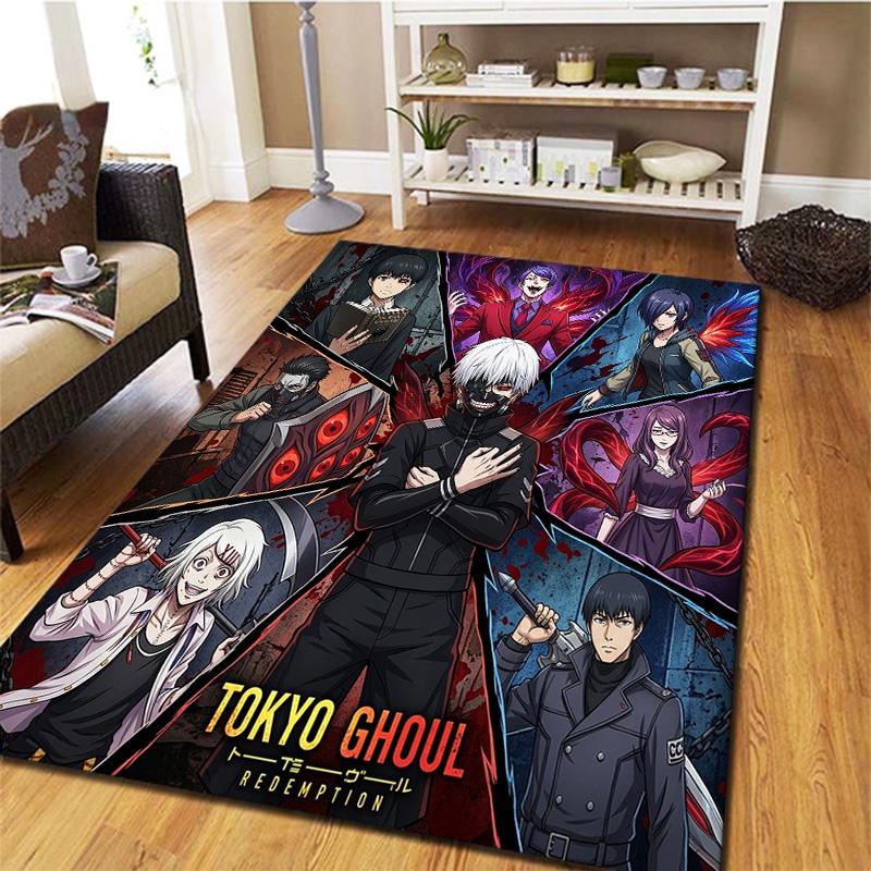 Tokyo Ghoul Carpet Rug For Living Room Bedroom Home Sofa Decoration Kids Play Nonslip Floor Mat
