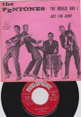 7-дюймовая пластинка FENTONES The Breeze And I Just For Jerry 45R4937 Parlophone 1962 Бельгия Рок Б/у