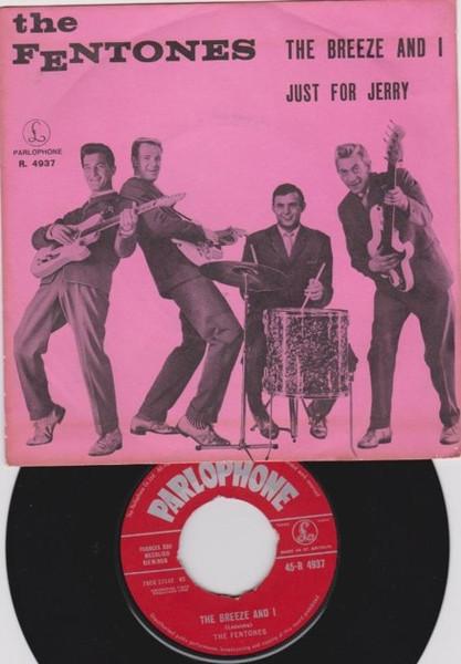 7-дюймовая пластинка FENTONES The Breeze And I Just For Jerry 45R4937 Parlophone 1962 Бельгия Рок Б/у