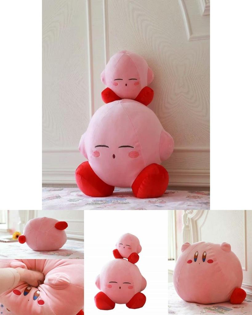 Очаровательная большая плюшевая кукла Kirby Adventure, идеально подходящая для детского подарка и домашнего декора