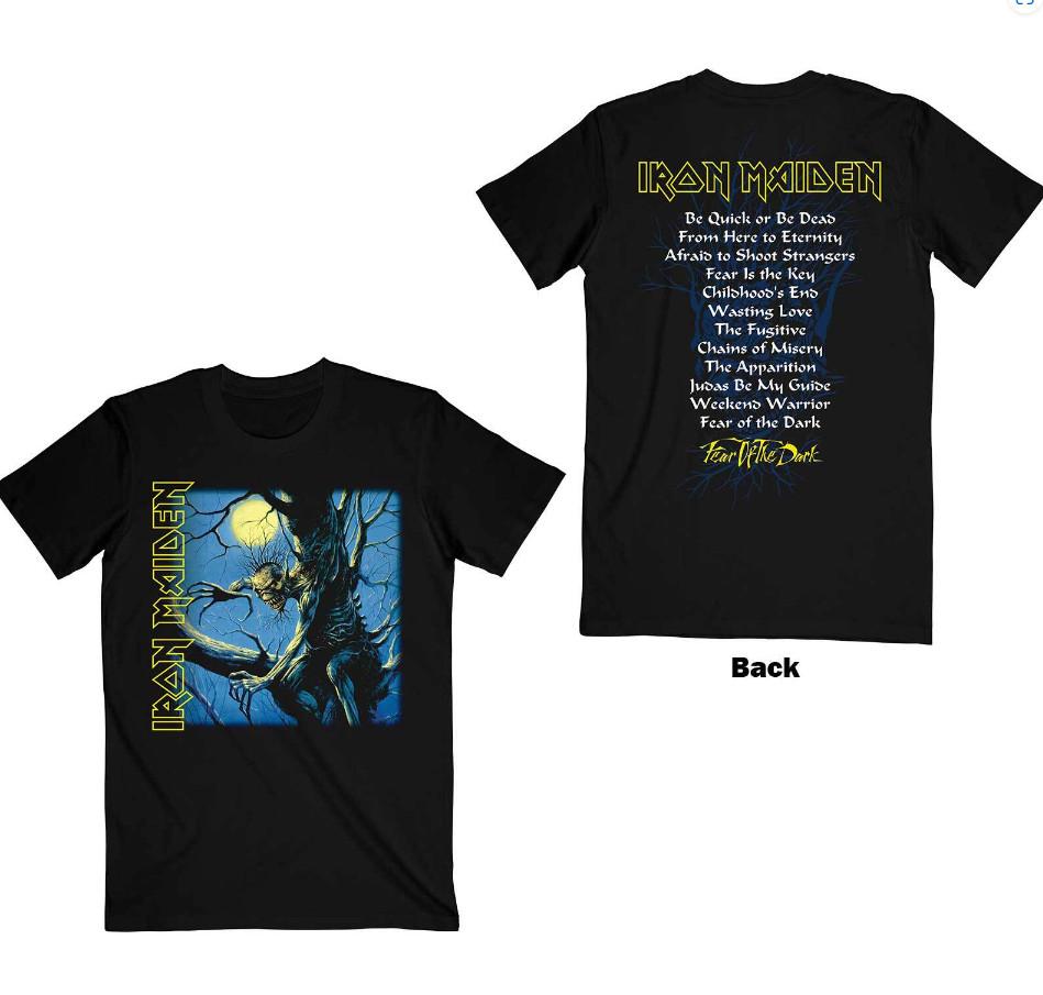 Iron Maiden Unisex T-Shirt Fear of the Dark Album TracklistinTsh<wbr/>irt Unisex T-Shirt
