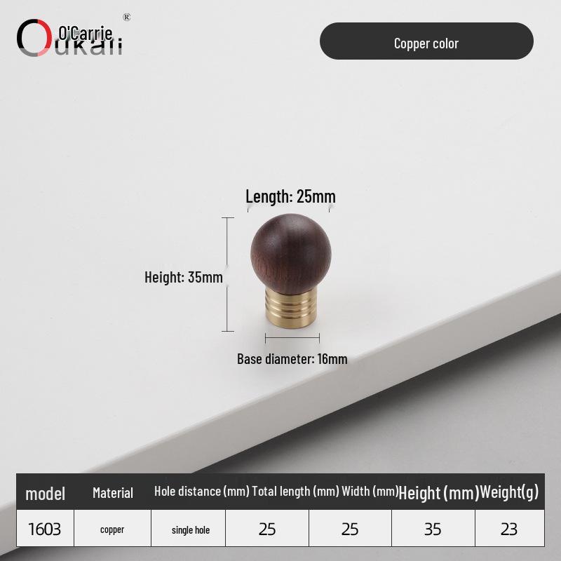 Красочная керамическая ручка для шкафов и ящиков - Круглая, одно отверстие