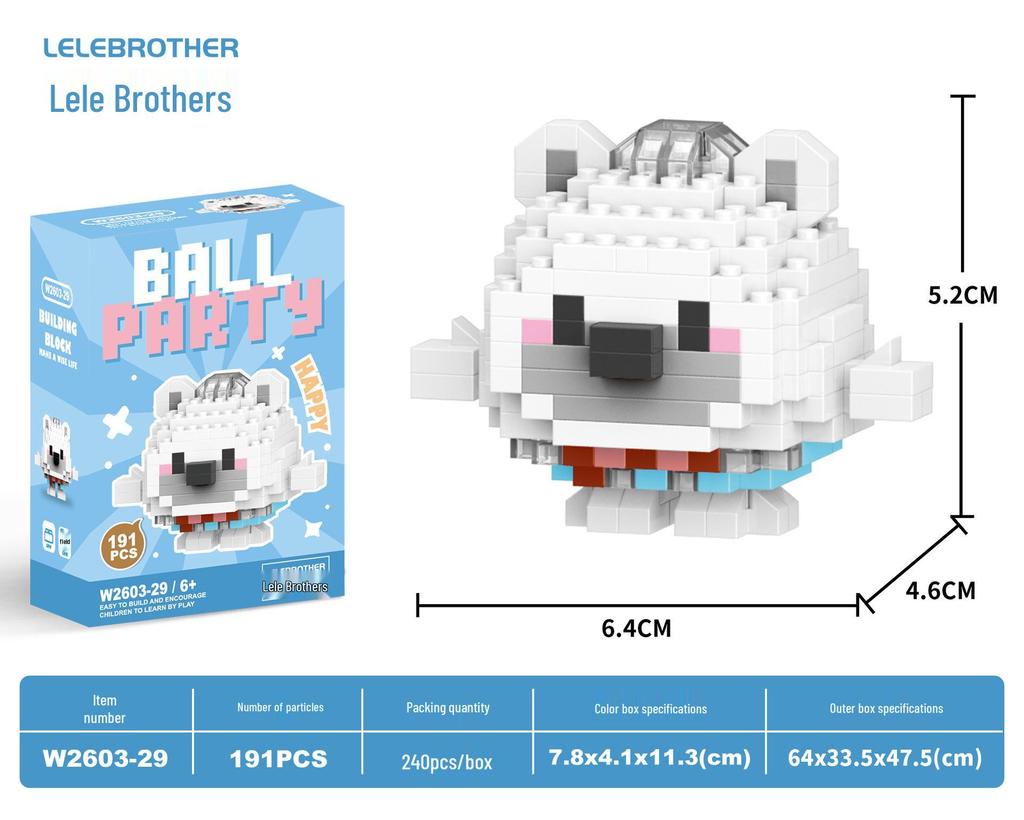 Совместимые с Lego микро строительные блоки мультяшные фигурки - детские развивающие настольные игрушки