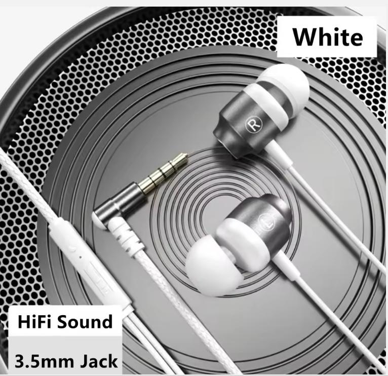 Gamer Wired Headphones Gaming Wired Earphone Metal HiFi Bass Stereo 3.5mm Earphone Earbud For Phone Computer Mic L Jack Magnetic