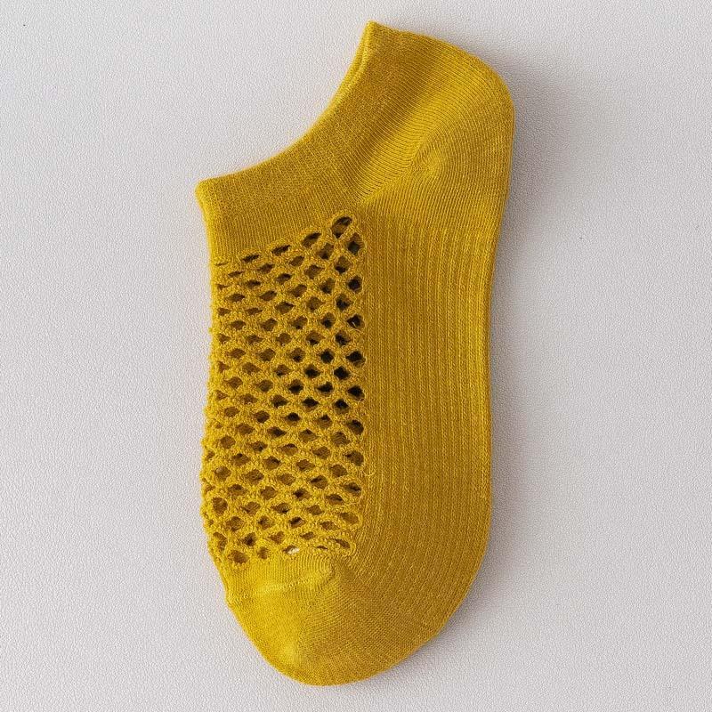 Милые индивидуальные носки с отверстиями, летние носки с большой сеткой, женские тонкие дышащие короткие носки, носки-лодочки с низким верхом
