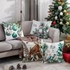 Наволочки на рождественскую тематику с птицами и украшениямиПодходят для дивана, автомобиля, спальни, декоративная наволочка для подушки