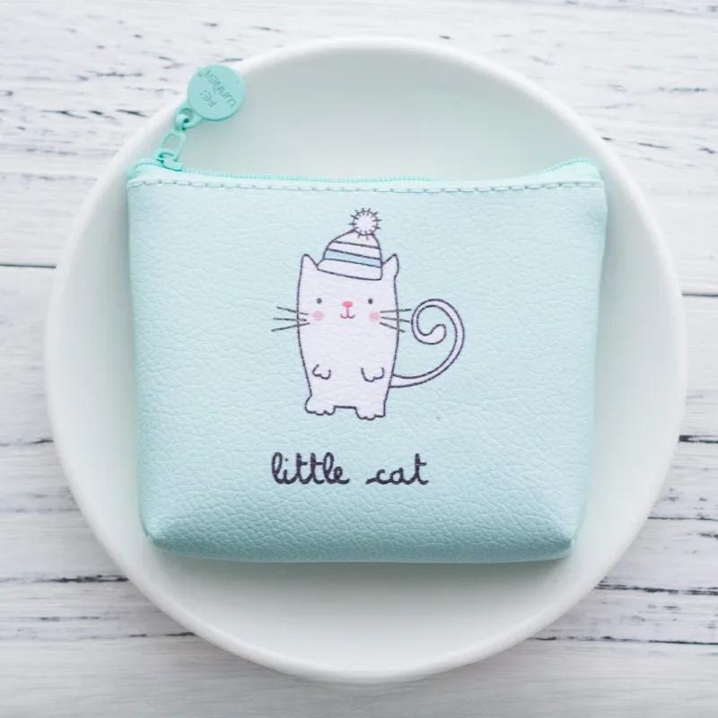 Милый мультяшный детский кошелек для монет женский кошелек с изображением животных и фруктов маленький кожаный женский детский кошелек мини-кошельки