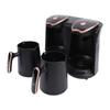 Turkish Coffee Maker 1200W Dual Compartment Electric Turkish Coffee Machine with 2 Cups for Hot Beverage Brewing