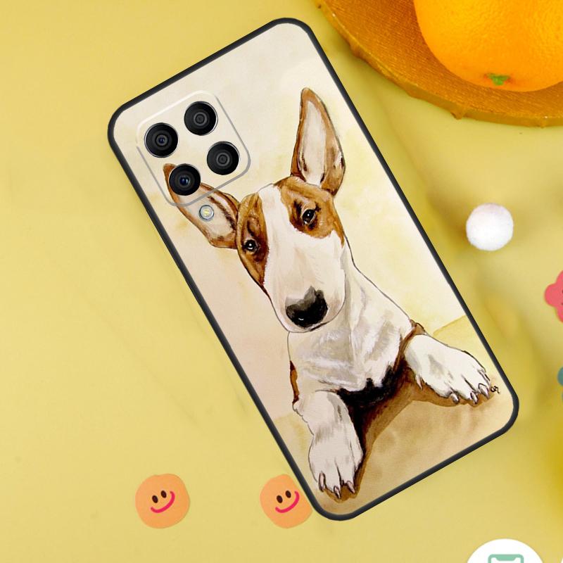 Чехол для телефона Bullterrier Bull Terrier для Samsung Galaxy M20 M35 M55 M15 M32 M16 M36 M56 M54 M23 M52 M34 M14 M11 M31 M13 M53