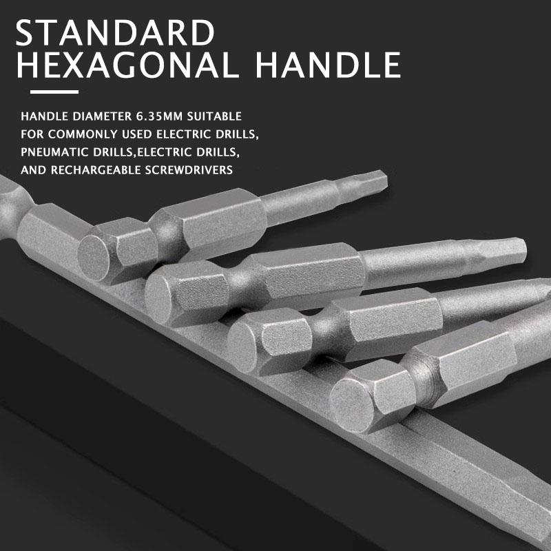 8/10 шт 1/4" шестигранные биты отвертка защита от несанкционированного доступа магнитный набор бит отвертка Torx плоская головка высокое качество 75 мм