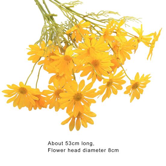 Красивые искусственные растения, устойчивые к ультрафиолетовому излучению, украшение с 5 головками