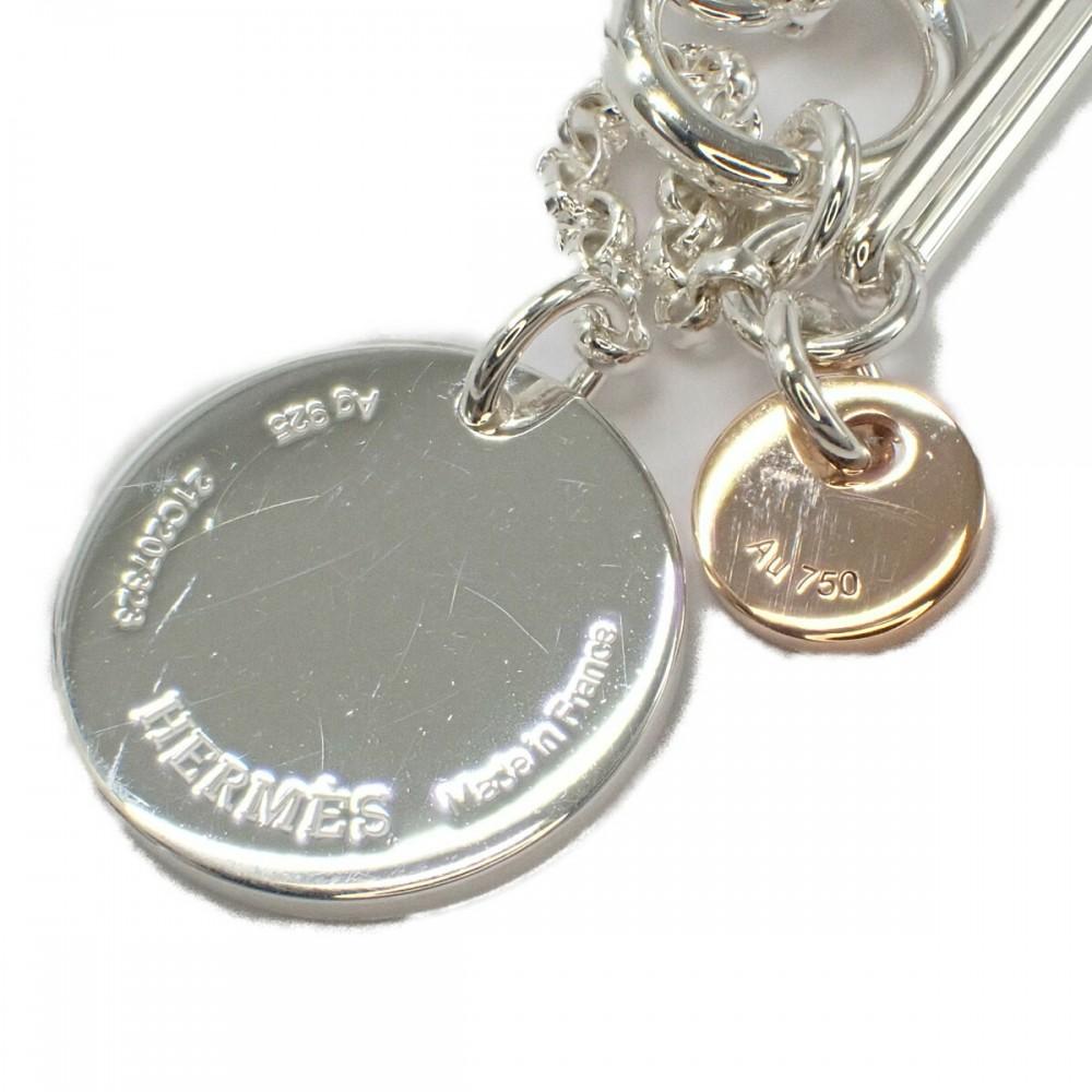 HERMES   Колье K18 Розовое Золото/Серебро925 Женское