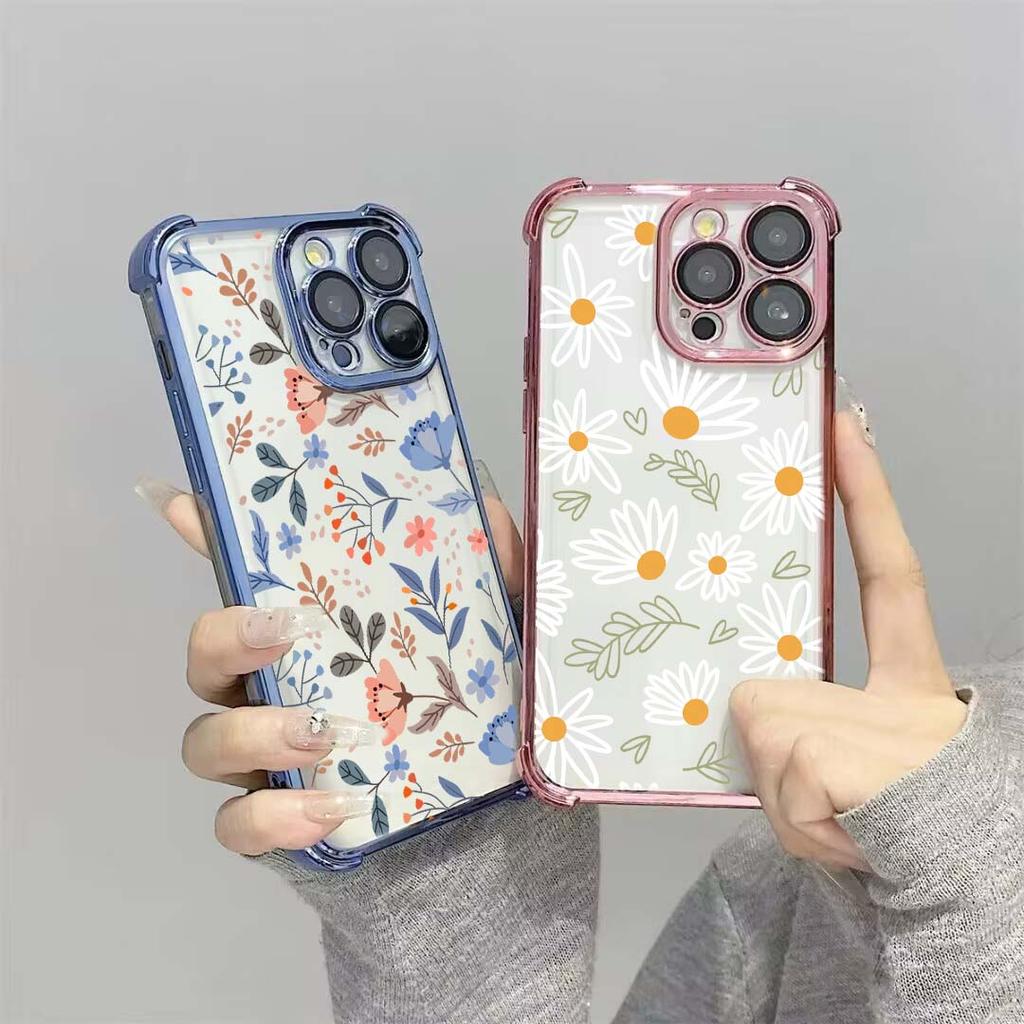Чехол-книжка с фиолетовыми цветами и листьями для Realme 15T 15 14 13 12 11 Plus Pro 5G C85 C71 C65 C53 C55 C35 C85 C21Y с защитой углов Sof