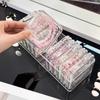 Браслет Crystal Wenwan, настольный ящик для хранения ювелирных изделий, ожерелий, ювелирных изделий, пылезащитный настольный органайзер, полка для демонстрации