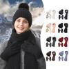 New Knitted Hat, Scarf and Gloves Three-piece Windproof and Warm Versatile Velvet Ear Protection Cold-resistant Set